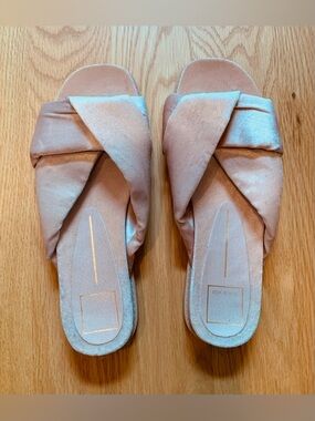 Dolce Vita Pink Velvety Slides